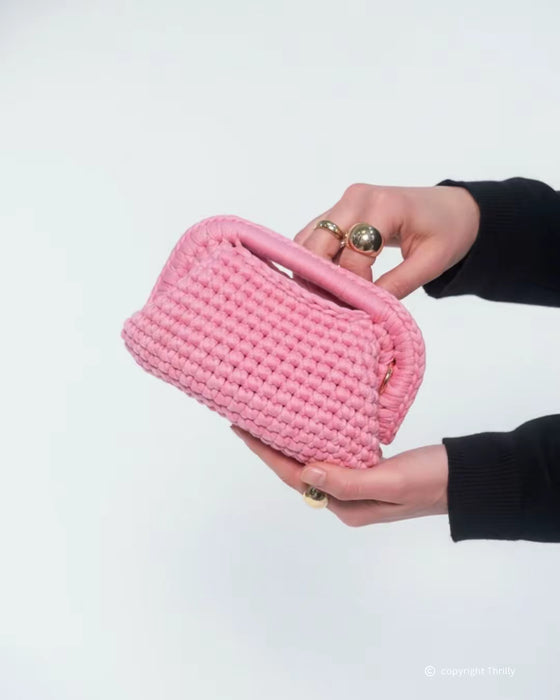 Borsa Soleil Bag Rosa Thrilly vista frontale