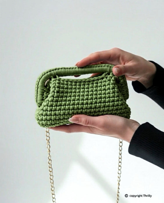 Thrilly Soleil Avocado verde borsa